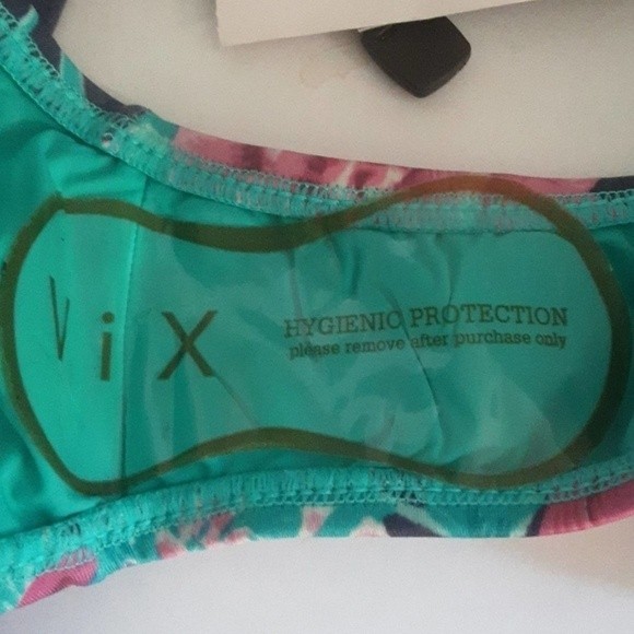 NWT VIX Paula Hermanny Floral Teeny Triangle 2 Piece Bikini Swimsuit Set Small - Picture 16 of 16